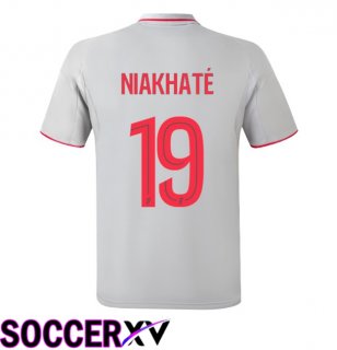 lyon OL (NIAKHATÉ 19) Third Soccer Jersey Grey 2025/2026