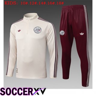 AFC Ajax Kids kit Training Tracksuit Yellow 2025/2026