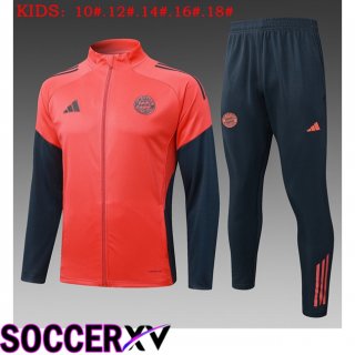 Bayern Munich Kids skit Training Tracksuit - Training Jacket Orange 2025/2026  Bayern Munich Kids skit Training Tracksuit - Training Jacket Orange 2025/2026
