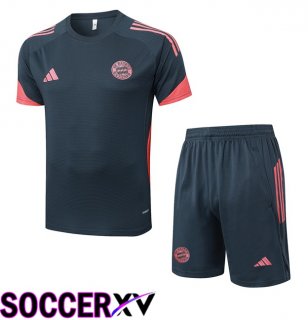 Bayern Munich kit Training T Shirt + Shorts Grey 2025/2026