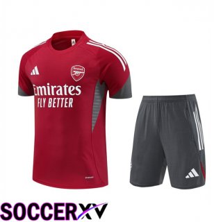 Arsenal kit Training T Shirt + Shorts Red 2025/2026