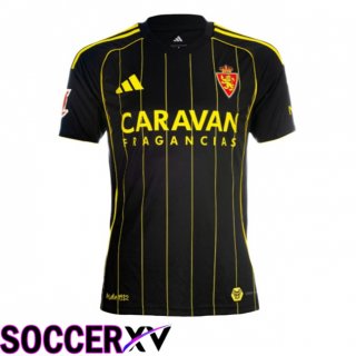 Real Zaragoza Away Soccer Jersey Black 2025/2026