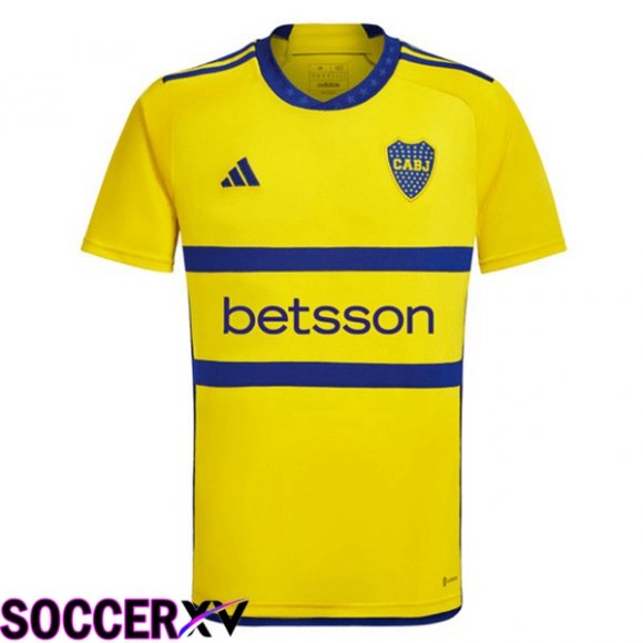 Boca Juniors Soccer Jersey Away Yellow 2023/2024