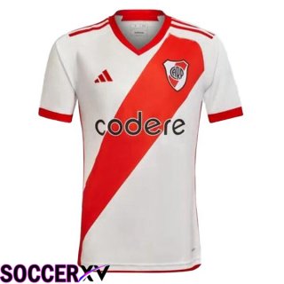 River Plate Soccer Jersey Home Red White 2023/2024