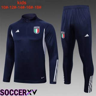 Italy Kids Training Tracksuit Suit Royal Blue 2023/2024