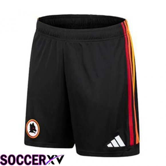 AS Roma Soccer Shorts Third Black 2023/2024