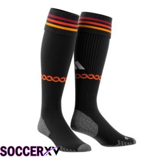 AS Roma Soccer Socks Third Black 2023/2024