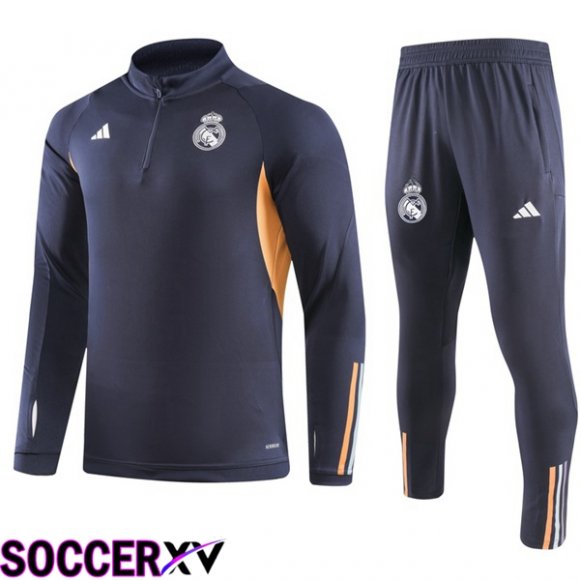 Real Madrid Training Tracksuit Suit Grey 2023/2024