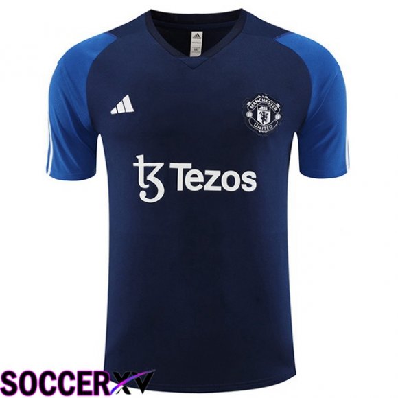 Manchester United Training T Shirt Royal Blue 2023/2024