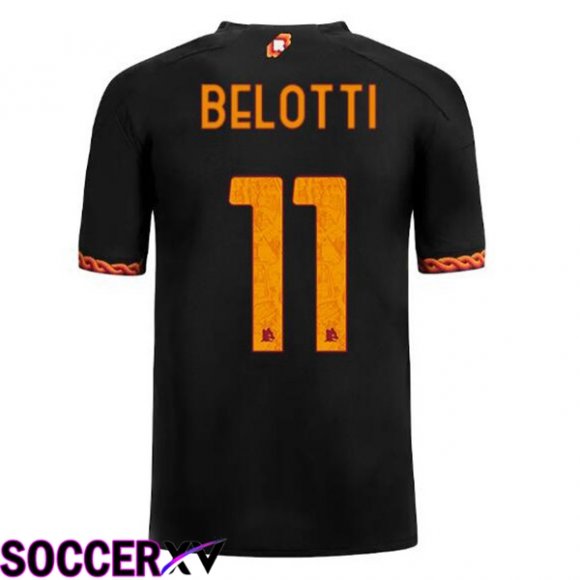 AS Roma (BELOTTI 11) Soccer Jersey Third Black 2023/2024