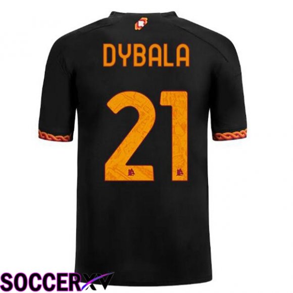 AS Roma (DYBALA 21) Soccer Jersey Third Black 2023/2024