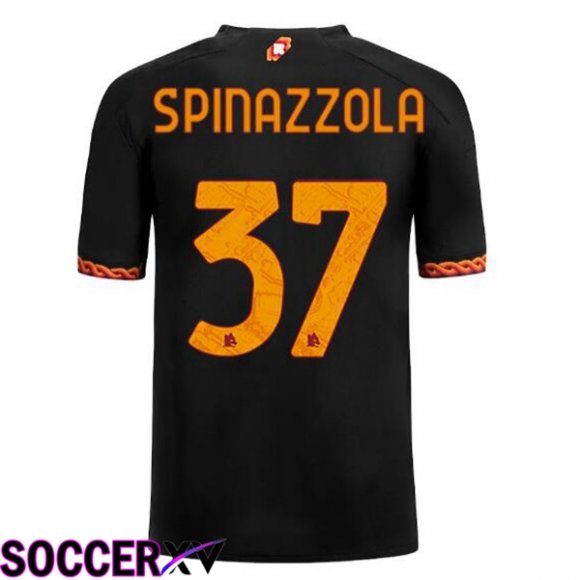 AS Roma (SPINAZZOLA 37) Soccer Jersey Third Black 2023/2024