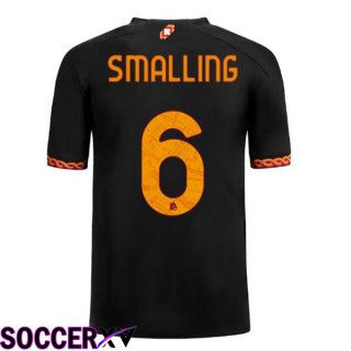 AS Roma (SMALLING 6) Soccer Jersey Third Black 2023/2024