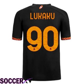 AS Roma (LUKAKU 90) Soccer Jersey Third Black 2023/2024