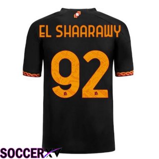 AS Roma (EL SHAARAWY 92) Soccer Jersey Third Black 2023/2024