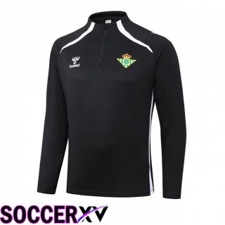 Real Betis Training Sweatshirt Black 2025/2026  Real Betis Training Sweatshirt Black 2025/2026