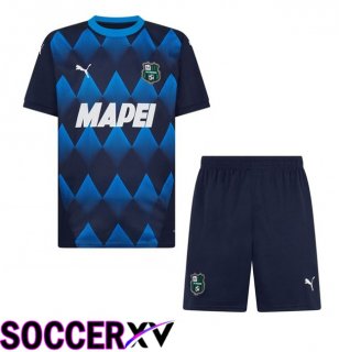 US Sassuolo Kids Third Soccer Jersey Blue 2024/2025