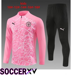 Manchester City Kids kit Training Tracksuit Pink 2024/2025