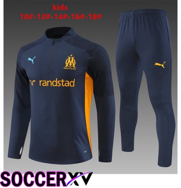 Marseille OM Kids kit Training Tracksuit Blue Royal 2024/2025