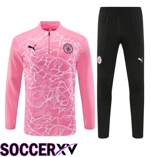 Manchester City kit Training Tracksuit Pink 2024/2025