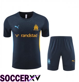 Marseille OM + Shorts kit Training T Shirt Blue Royal 2024/2025