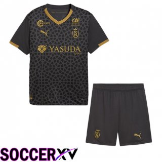 Stade de Reims Kids Third Soccer Jersey Black 2025/2026