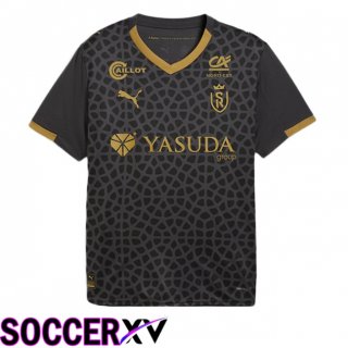 Stade de Reims Third Soccer Jersey Black 2025/2026