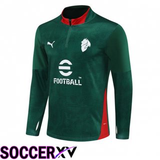 AC Milan Training Sweatshirt Green 2025/2026  AC Milan Training Sweatshirt Green 2025/2026