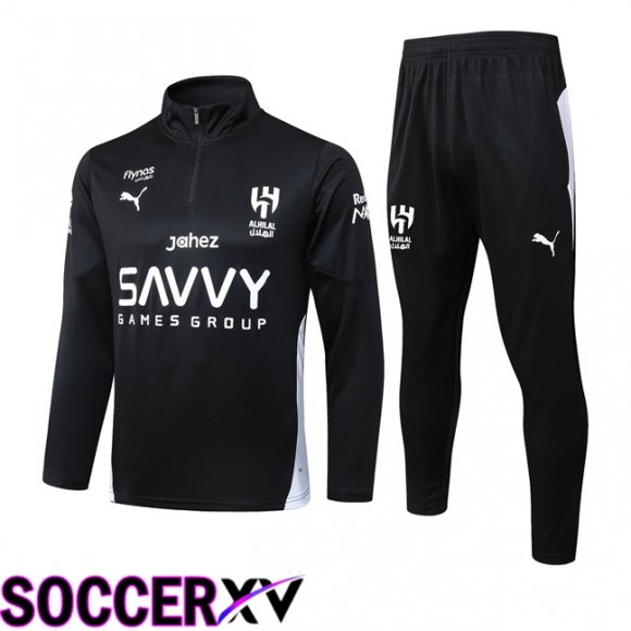 Al-Hilal FC kit Training Tracksuit Black 2025/2026