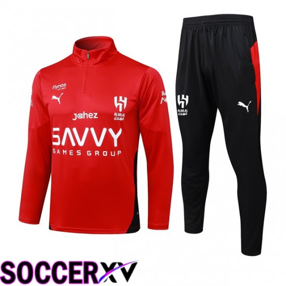 Al-Hilal FC kit Training Tracksuit Red 2025/2026