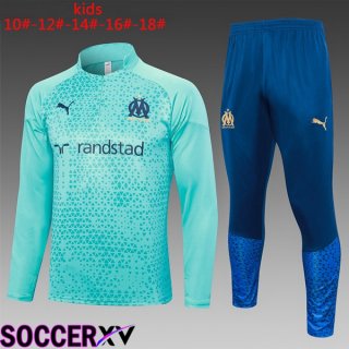 Marseille OM Kids Training Tracksuit Suit Blue 2023/2024