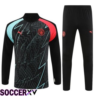 Manchester City Training Tracksuit Suit Black 2023/2024