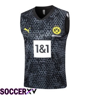 Dortmund BVB Soccer Vest Black 2023/2024