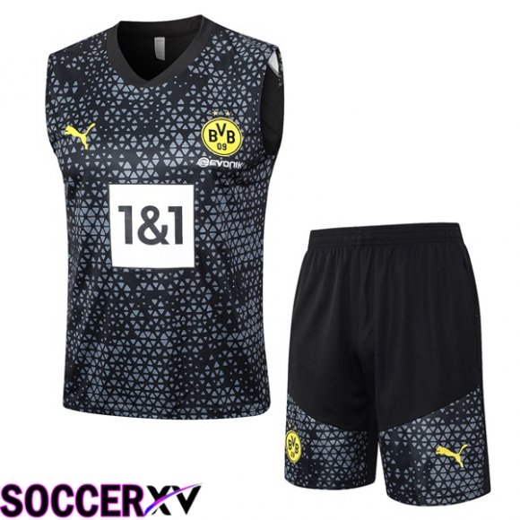 Dortmund BVB Soccer Vest + Shorts Black 2023/2024