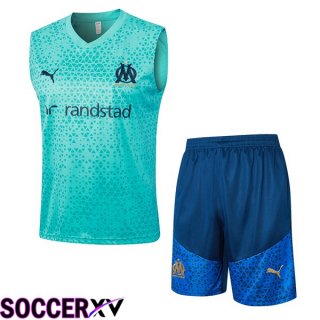 Marseille OM Soccer Vest + Shorts Blue 2023/2024