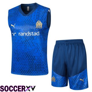 Marseille OM Soccer Vest + Shorts Blue 2023/2024