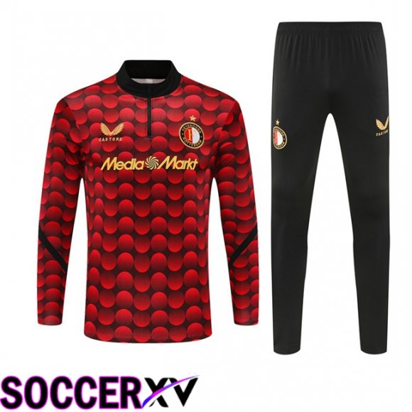 Feyenoord kit Training Tracksuit Red 2025/2026