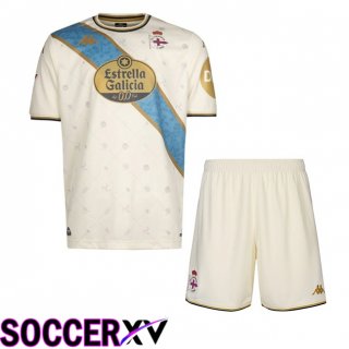 Deportivo de La Coruna Kids Third Soccer Jersey Yellow 2025/2026
