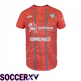 Cagliari Calcio Fourth Soccer Jersey Red 2025/2026