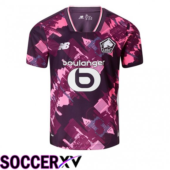 Lille OSC Fourth Soccer Jersey Purple 2025/2026