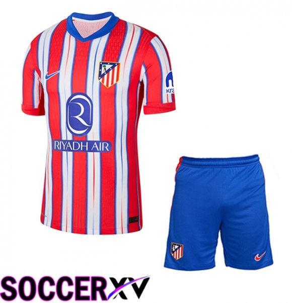 Atletico Madrid Kids Home New Soccer Jersey 2024/2025