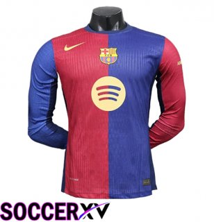 FC Barcelona Long sleeve Home Soccer Jersey 2024/2025