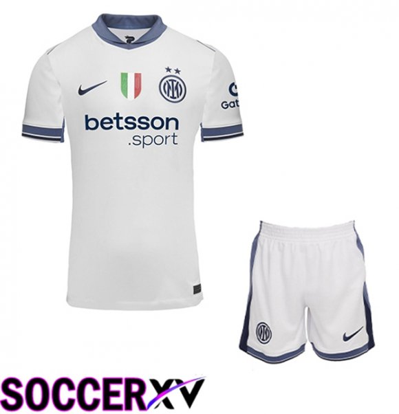 Inter Milan Kids Away New Soccer Jersey 2024/2025