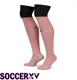 Paris PSG Third Soccer Socks Pink 2024/2025