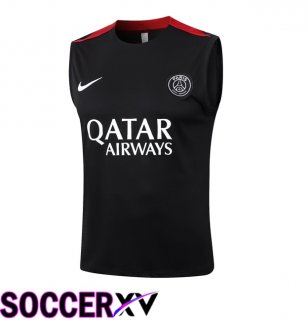 Paris PSG Gilet Soccer Black 2024/2025