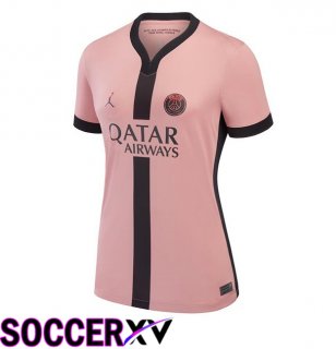 Paris PSG Women Third Soccer Jersey Pink 2024/2025