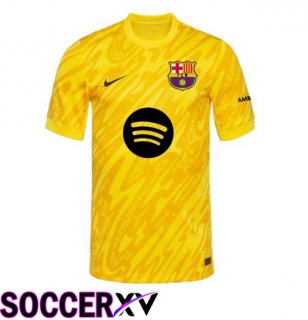 FC Barcelona Goalkeeper Soccer Jersey Spotify Yellow 2024/2025