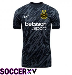 Inter Milan Goalkeeper Soccer Jersey Black 2024/2025