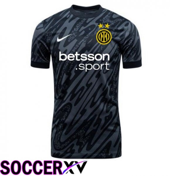 Inter Milan Goalkeeper Soccer Jersey Black 2024/2025