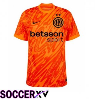 Inter Milan Goalkeeper Soccer Jersey Orange 2024/2025